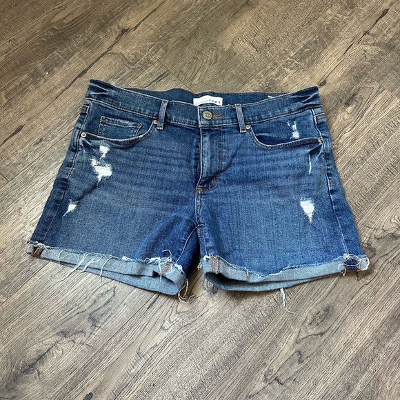 Loft Distructed Denim Shorts Size 6/28 - Picture 1 of 3